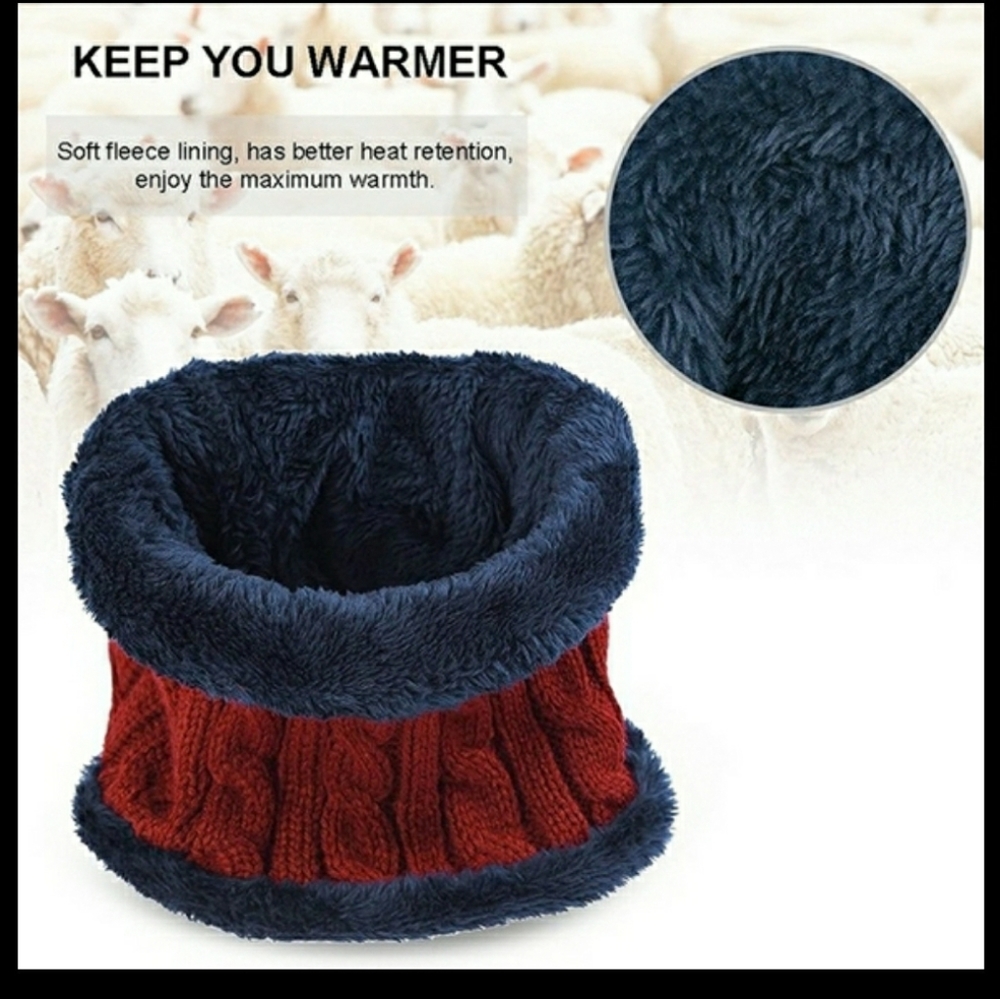 2 PIECES WINTER BEANIE HAT SCARF SET WA - Picture 7 of 12